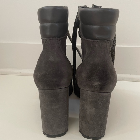 Sam Edelman Gray Suede Boots Size 7.5 - Picture 3 of 7